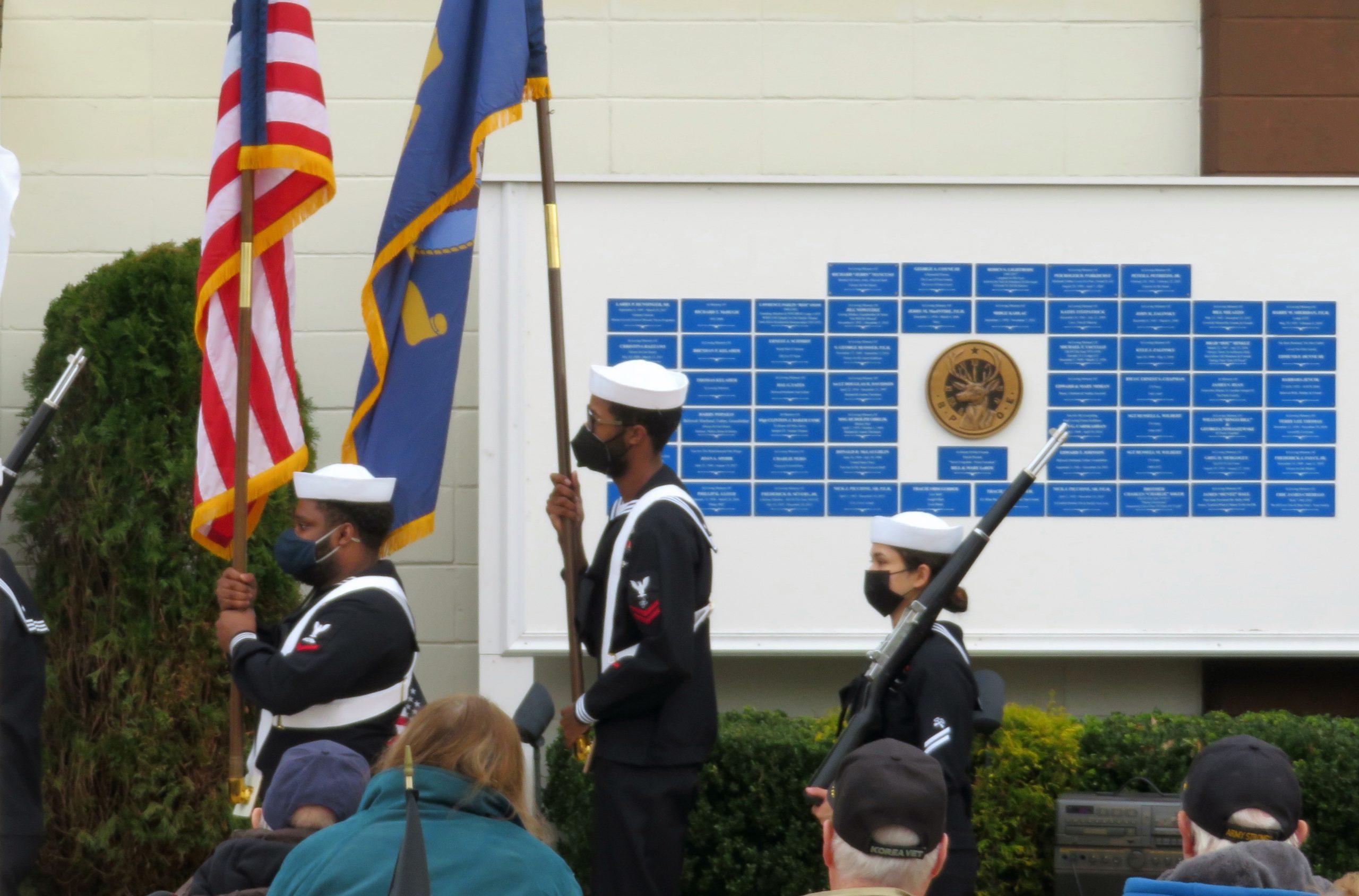 photo of color guard from USS Arizona Remnant